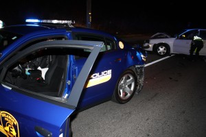 Erlanger Police car struck